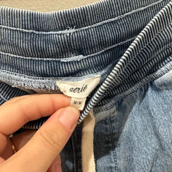 Aerie Light Blue Wide Leg Jeans - Picture 6 of 6